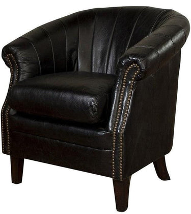 Roosevelt Tub Armchair Belon Black at online8 furniture store Auckland