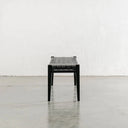 Rupert Bench Black Leather at online8 furniture store Auckland