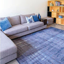 Russo Grunge Petrol Rug at online8 furniture store Auckland
