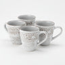 Rustic Fare Mug 14oz Set/4 - cream at online8 furniture store Auckland