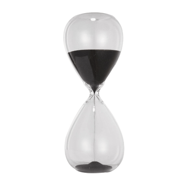 Sand Timer Black - 15min at online8 furniture store Auckland