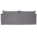 Santa Monica 3 Seater Slip Cover Sofa - Grey at online8 furniture store Auckland