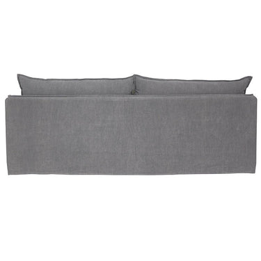 Santa Monica 3 Seater Slip Cover Sofa - Grey at online8 furniture store Auckland