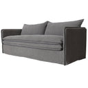 Santa Monica 3 Seater Slip Cover Sofa - Grey at online8 furniture store Auckland