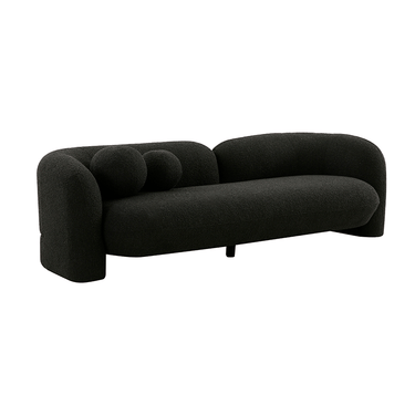 Seattle 3 Seat Boucle Sofa - Charcoal at online8 furniture store Auckland