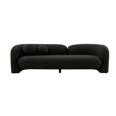 Seattle 3 Seat Boucle Sofa - Charcoal at online8 furniture store Auckland