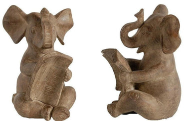 Set of Elephant Bookends at online8 furniture store Auckland