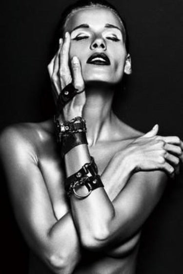 Shadowed in Leather - Glass Wall Art at online8 furniture store Auckland