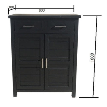 Shoe Cabinet Black at online8 furniture store Auckland