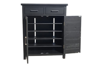 Shoe Cabinet Black at online8 furniture store Auckland