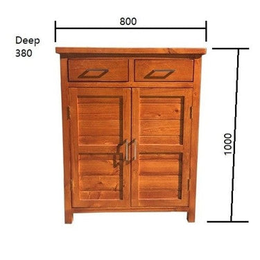 Shoe Cabinet Natural at online8 furniture store Auckland