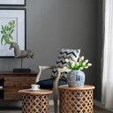 Side Tables Jali Cutting Set of 2 at online8 furniture store Auckland
