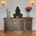 Sideboard Reclaimed Elm with Zinc Door Panels at Online8 Furniture Auckland NZ