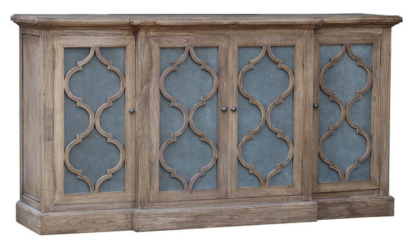 Sideboard Reclaimed Elm with Zinc Door Panels