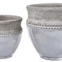 Silver & Stone Planters Set/2 at online8 furniture store Auckland