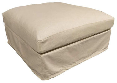 Slip Cover - Salt & Pepper - Ottoman at online8 furniture store Auckland