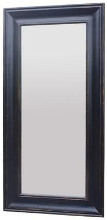 Solid Oak Floor Mirror - Black at online8 furniture store Auckland