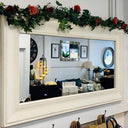 Solid Oak Mirror - White at online8 furniture store Auckland