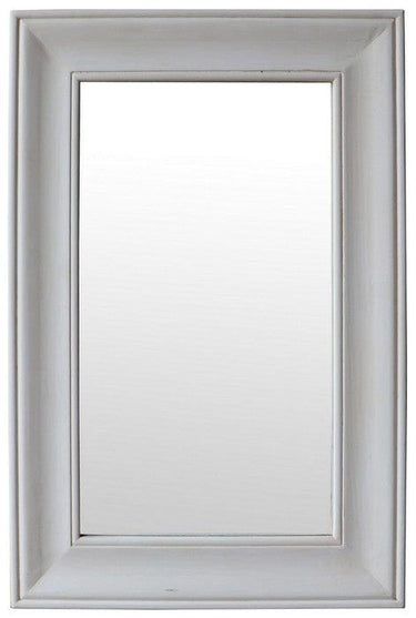 Solid Oak Mirror - White at online8 furniture store Auckland