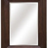 Solid Wood Bevelled Wall Mirror - Dark Oak at online8 furniture store Auckland