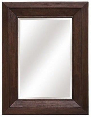 Solid Wood Bevelled Wall Mirror - Dark Oak at online8 furniture store Auckland
