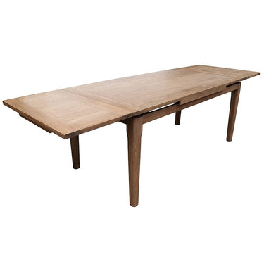 Southbank Double Extension Dining Table - Light Oak at online8 furniture store Auckland