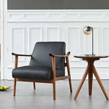 Spencer Mid-Century Armchair Black at online8 furniture store Auckland