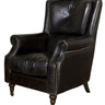 Springfield Leather Armchair - Belon Black at online8 furniture store Auckland