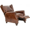 Stratford Leather Recliner Chair - Vintage Cigar at online8 furniture store Auckland