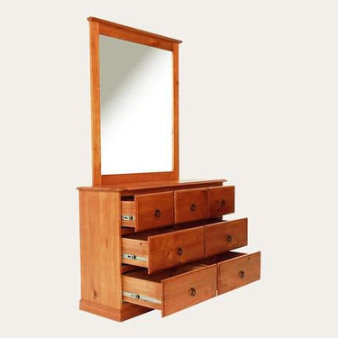 Susan Dressing Table with Mirror at online8 furniture store Auckland