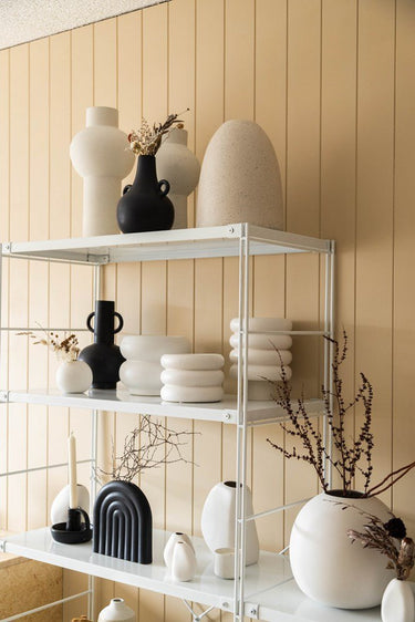 Swan Vase Black at online8 furniture store Auckland