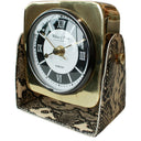 Table Clock With Snake Skin Design Base at online8 furniture store Auckland