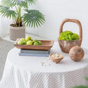 Teak Bowl with Handle at online8 furniture store Auckland