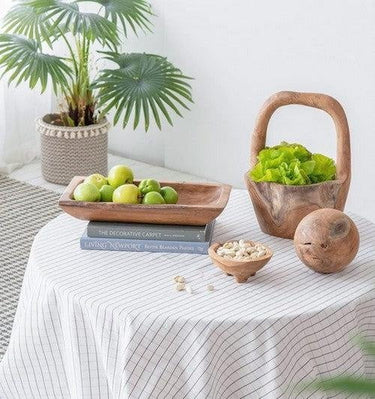 Teak Bowl with Handle at online8 furniture store Auckland
