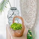 Teak Bowl with Handle at online8 furniture store Auckland