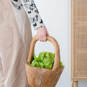 Teak Bowl with Handle at online8 furniture store Auckland