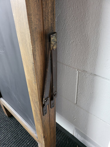 Teak Double Sided Black board | Chalk Board | Café & Restaurant Sign at online8 furniture store Auckland