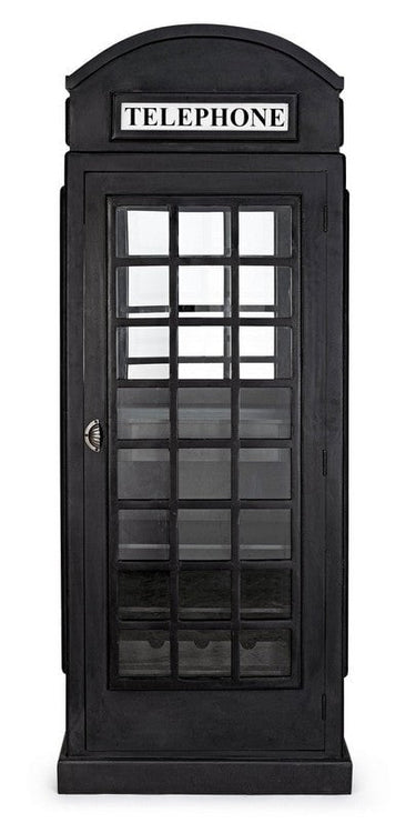 Telephone Booth Bar Black at online8 furniture store Auckland