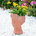 Terracotta Visage Head Planter at online8 furniture store Auckland