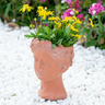 Terracotta Visage Head Planter at online8 furniture store Auckland