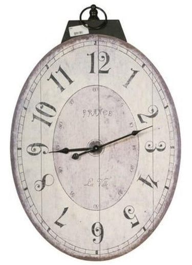 Thaddeus Oval Wall Clock | Clocks NZ at online8 furniture store Auckland