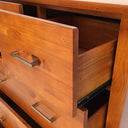 Tina 5 Drawer Tallboy Natural at online8 furniture store Auckland