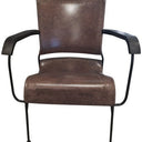 Tobago Mid Century Leather Armchair at online8 furniture store Auckland