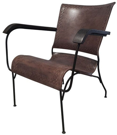 Tobago Mid Century Leather Armchair at online8 furniture store Auckland