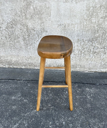Tractor Stool - Walnut at online8 furniture store Auckland