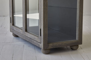 Tuscan Display Cabinet | Storage Unit with Glass Door at online8 furniture store Auckland