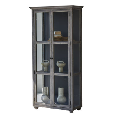 Tuscan Display Cabinet | Storage Unit with Glass Door at online8 furniture store Auckland