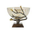 Twig Bowl in Antique Nickel Finish at online8 furniture store Auckland