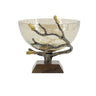 Twig Bowl in Antique Nickel Finish at online8 furniture store Auckland