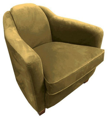 Vanguard Armchair - Mustard Velvet at online8 furniture store Auckland